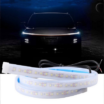Led Car Hood Lights Universal Headlight Strip Ευέλικτα κομμένα διακοσμητικά ατμοσφαιρικά φωτιστικά αυτοκινήτου DRL Auto φώτα ημέρας