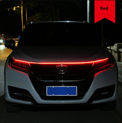 Led Car Hood Lights Universal Headlight Strip Ευέλικτα κομμένα διακοσμητικά ατμοσφαιρικά φωτιστικά αυτοκινήτου DRL Auto φώτα ημέρας