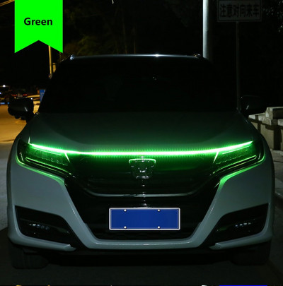 Led Car Hood Lights Universal Headlight Strip Ευέλικτα κομμένα διακοσμητικά ατμοσφαιρικά φωτιστικά αυτοκινήτου DRL Auto φώτα ημέρας