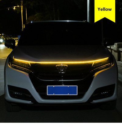 Led Car Hood Lights Universal Headlight Strip Ευέλικτα κομμένα διακοσμητικά ατμοσφαιρικά φωτιστικά αυτοκινήτου DRL Auto φώτα ημέρας