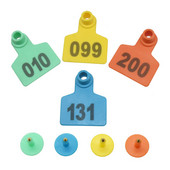 Laser cu cuvântul Semnaliza la ureche de porc Nr. 001-100 Cercei cu cap de cupru Echipament de porc Cărți de identificare pentru animale 100 buc