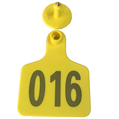 Identifikacija stoke Crvene ušne markice za koze, ovce, goveda, krave, svinje, 100 pakiranja TPU precizne ušne markice