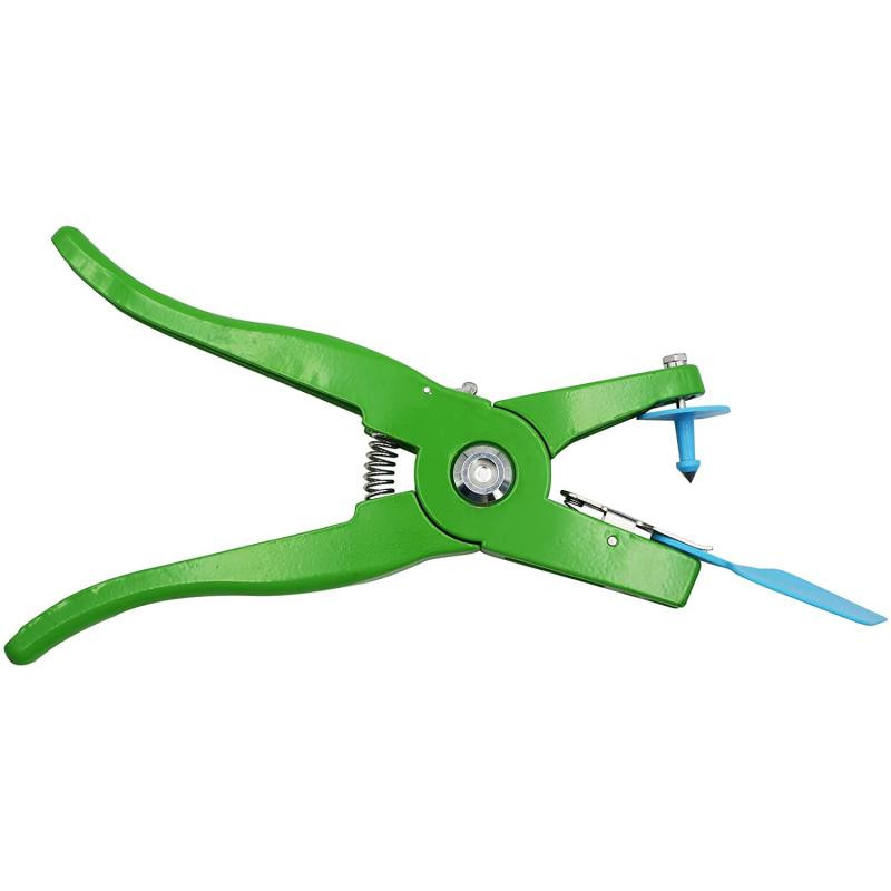 Plastikiniai galvijų ausų įsagai su gyvulių ausų įsagų replėmis ir ausų įsagų nuėmimo replėmis, skirtomis galvijai, arkliai kiaulei, avys, ožkai, ausų įsagų rinkiniai