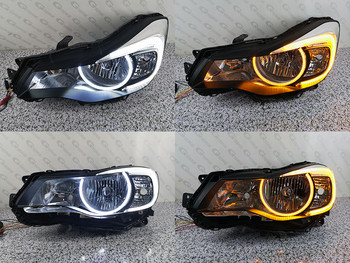 Για Subaru Impreza XV Crosstrek GJ GP C-Light Switchback Φώτα ημέρας Κιτ πλακών LED Angel Eyes