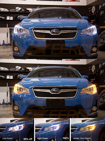 За Subaru Impreza XV Crosstrek GJ GP C-Light Switchback Мигач Дневна светлина Ангелски очи LED комплект табла