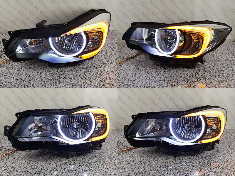 Pentru Subaru Impreza XV Crosstrek GJ GP C-Light Switchback Semnal de întoarcere Lumină de zi Angel Eyes Kit plăci LED