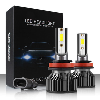 Jaunas 12000LM H11 H1 H4 H7 LED mini auto lukturu spuldzes 80W 6000K 4300K 8000K 9005 9006 H8 Auto miglas lukturi 12V