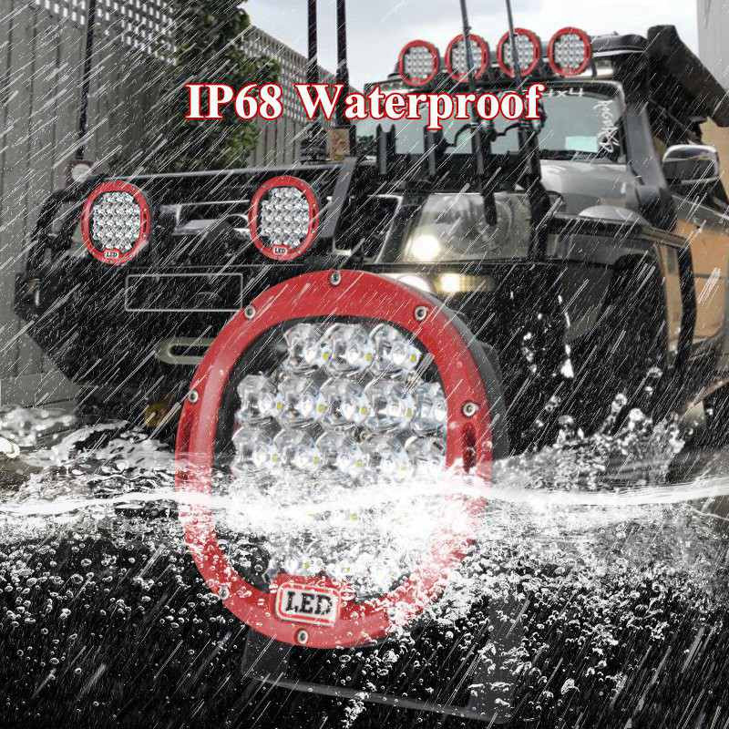 VISORAK 7 hüvelykes spot 12V 24V autó SUV ATV 4x4 4wd Offroad LED munkalámpa tükröződésmentes lencse Jeep Ford Pickup Volvo teherautóhoz