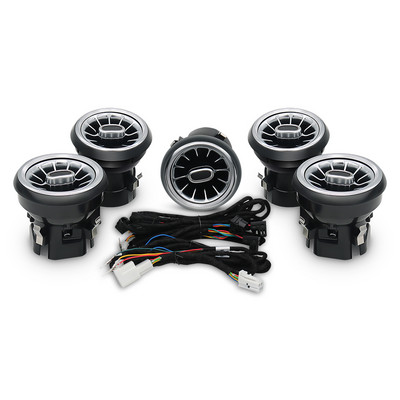 3/64 krāsu automašīnas LED gaisa izplūdes atveres Mercedes-Benz C GLC klasei W205 X253 W213 W222 W117 X156 W176 turbo sprauslas apkārtējā gaisma
