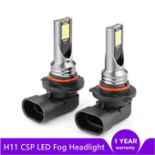 2gab H8 H9 H1 H3 Led H11 9005 HB3 9006 HB4 Auto CSP LED miglas lukturu spuldzes 6000K balts auto miglas lukturis dienas gaitas lukturis