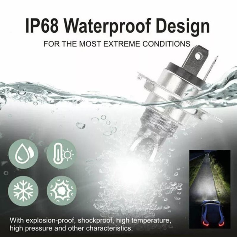 2vnt H8 H9 H1 H3 Led H11 9005 HB3 9006 HB4 Automobilių CSP LED rūko žibintų lemputės 6000K baltas automatinis rūko žibintas dienos žibintas