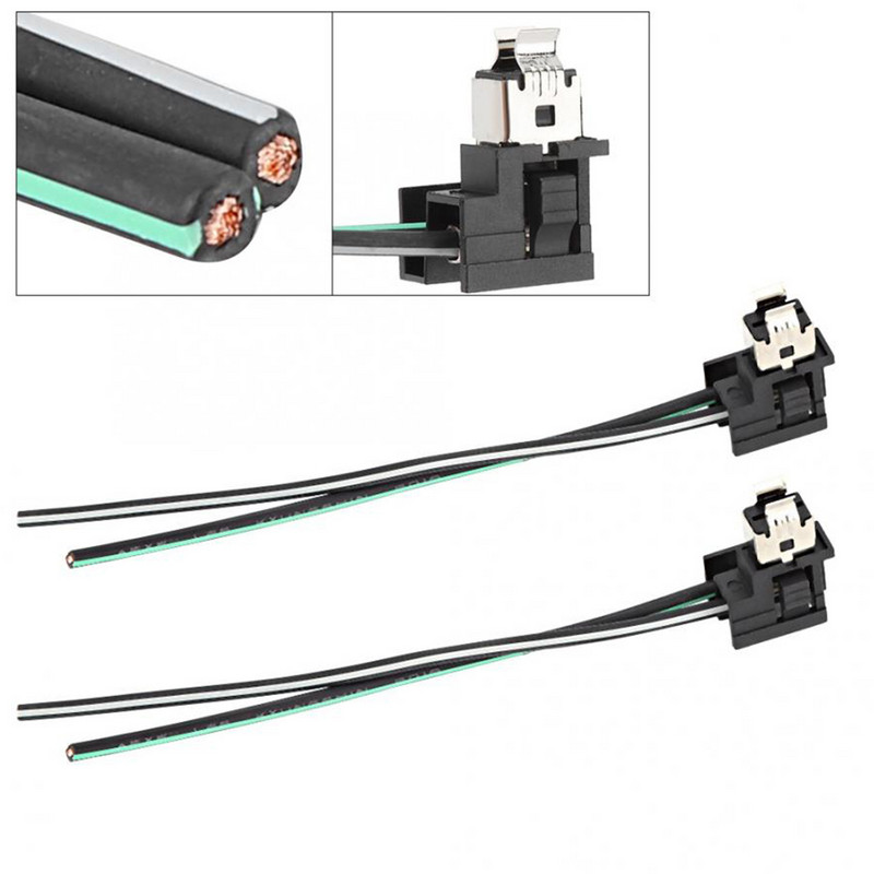 2 tk halogeenesitule lambi pirni pesa juhtmestiku pistiku pistiku adapteri liin H1 H3 pirni halogeenlambi juhtmestiku jaoks