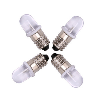 5 τμχ E10 Led Bulb DC 3V 4,5V Instrument Machine Indicator Bulb Bulb Warning Light Signal Light Flash Light Bulb Low Power Lighting