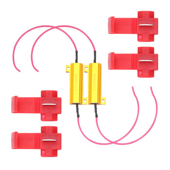 Гореща разпродажба 50W 6 ома Load Resistor Fix LED крушка Fast Hyper Flash Turn Signal Blink LED Error Wiring Resistance Автомобилни аксесоари