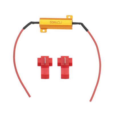 Rezistență de încărcare 50W 6 ohmi Rezistență de încărcare Rezistență LED Bec rapid Hyper Flash Semnal de întoarcere Intermitent LED Eroare Rezistență cablare Accesorii auto
