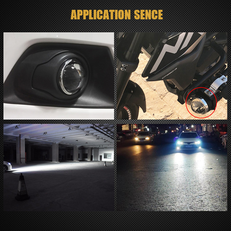 Προβολέας ομίχλης Bi-Xenon Προβολέας 3 ιντσών Αδιάβροχος προβολέας ομίχλης μεγάλης/μεσαίας σκάλας Κατάλληλο για λάμπα LED Xenon D2H H11/H9/H8