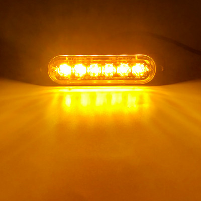 6 LED automašīnas stroboskopa gaismas avārijas gaismas režģa darbības traucējumi, automātiskās mirgojošās automašīnas kravas automašīnas piekabes luktura brīdinājuma gaismas SUV motociklam