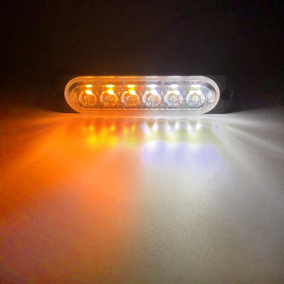 6 LED automašīnas stroboskopa gaismas avārijas gaismas režģa darbības traucējumi, automātiskās mirgojošās automašīnas kravas automašīnas piekabes luktura brīdinājuma gaismas SUV motociklam