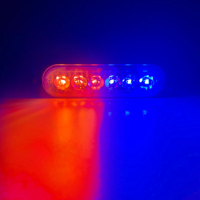 6 LED automašīnas stroboskopa gaismas avārijas gaismas režģa darbības traucējumi, automātiskās mirgojošās automašīnas kravas automašīnas piekabes luktura brīdinājuma gaismas SUV motociklam