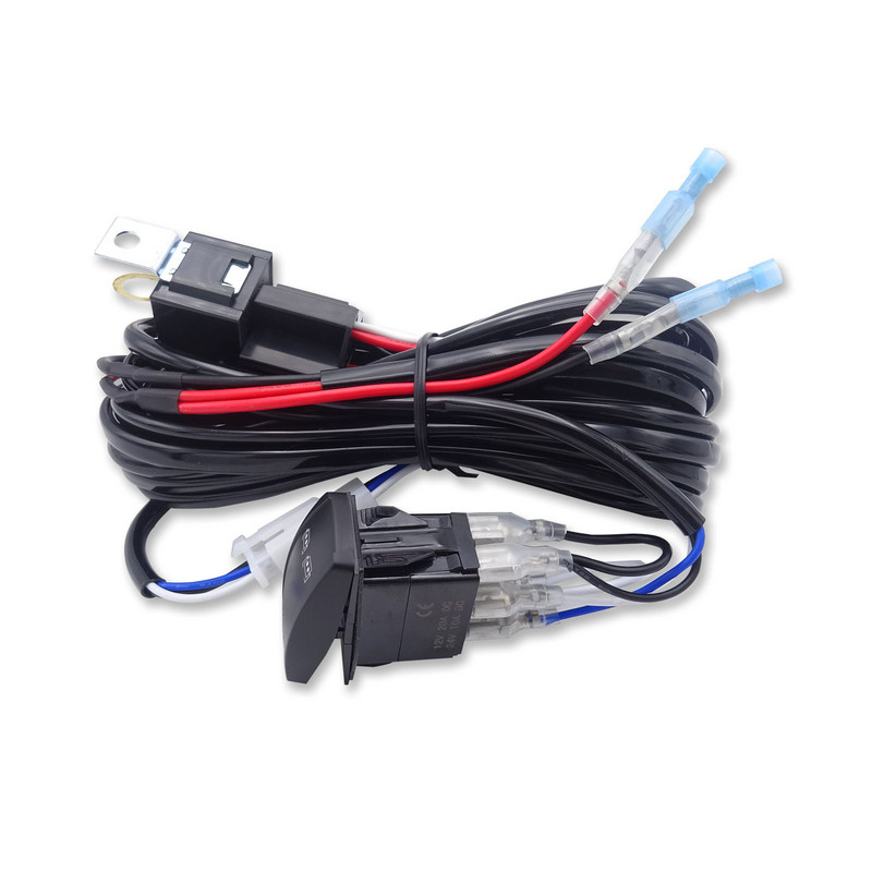 Întrerupător 12V 40A „Balantor pentru lumini din spate” 3M 2 Cabluri universale pentru mașină, camion, UTV, ATV, accesorii pentru Polaris Ranger 900