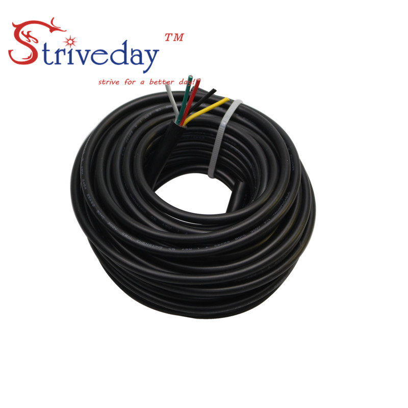 UL 2464 24AWG 10 μέτρα 2C/3C/4C/5C/6C πολυπύρηνο μπουφάν καλωδίου PVC επικασσιτερωμένο χάλκινο σύρμα καλώδιο ήχου Καλώδιο τροφοδοσίας