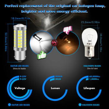 BA15S 382 P21W LED Ελεύθερος λαμπτήρας Xenon Λευκό DRL Φως οπισθοπορείας Πίσω ενδεικτική λυχνία LED λωρίδα LED Φώτα φλας για αυτόματο