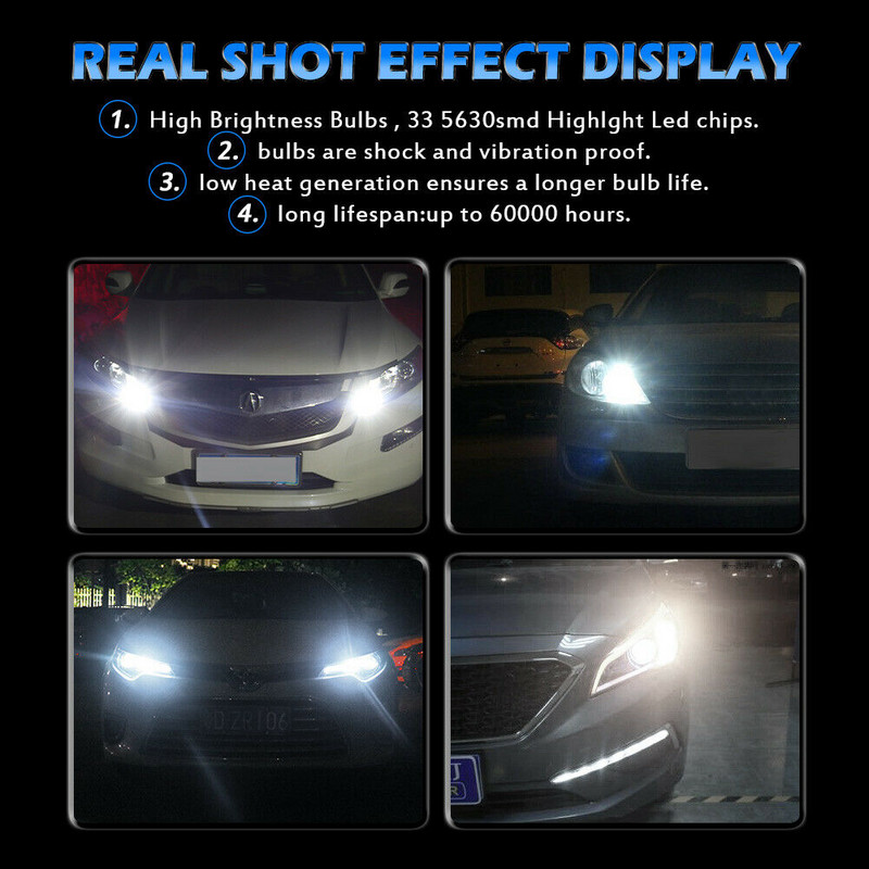 BA15S 382 P21W LED be klaidų lemputė Xenon White DRL atbulinės eigos žibinto galinis indikatorius LED juostos šviesos LED posūkio signalo žibintai, skirti auto