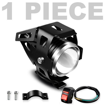 Motociklu priekšējais lukturis U5 LED prožektori Moto papildu apgaismojums DRL motociklu lukturi miglas lukturis Universāls 12V velosipēdiem automašīnām