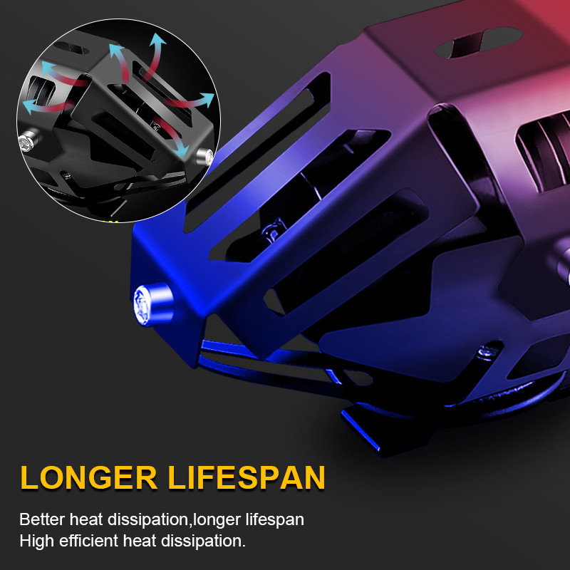 Motociklo priekinis žibintas U5 LED prožektoriai Moto pagalbiniai žibintai DRL motociklų žibintai rūko žibintai universalūs 12V dviračiams automobiliams