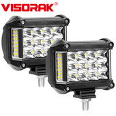VISORAK 4 inch SUV ATV 4x4 4wd Auto Offroad Motocicletă LED Lucru de lucru pentru Harley Jeep Hummer Ford Pickup Scania Volvo Camion Camion