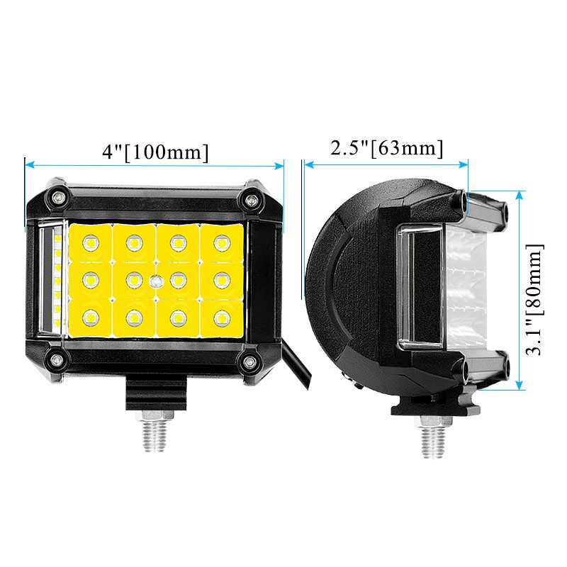 VISORAK 4 inch SUV ATV 4x4 4wd Auto Offroad Motocicletă LED Lucru de lucru pentru Harley Jeep Hummer Ford Pickup Scania Volvo Camion Camion