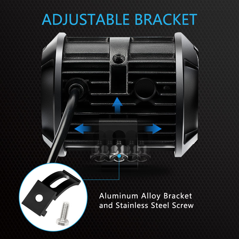 VISORAK 4 inch SUV ATV 4x4 4wd Auto Offroad Motocicletă LED Lucru de lucru pentru Harley Jeep Hummer Ford Pickup Scania Volvo Camion Camion