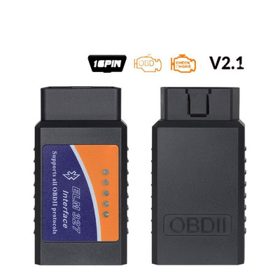 ELM327 EOBD Bluetooth диагностичен OBD2 Инструмент за скенер на автомобилен двигател Четец на кодове за грешки