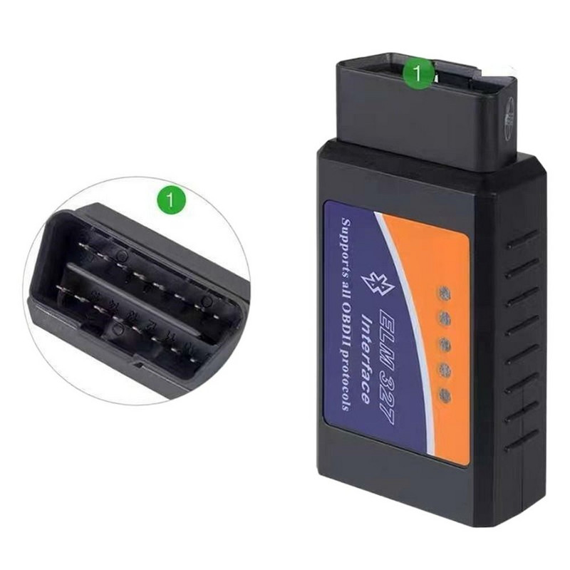 ELM327 EOBD Bluetooth Diagnostic OBD2 Instrument de scanare a motorului de mașină Cititor de coduri de eroare