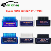 Super Mini ELM327 V2.1 Bluetooth-kompatibilis OBD2 szkenner Wifi ELM 327 V1.5 Android IOS autódiagnosztikai eszköz OBD II kódolvasó