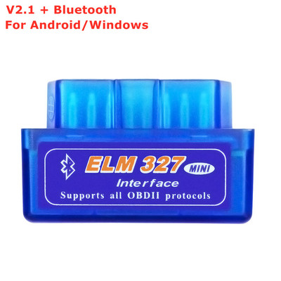 Super Mini ELM327 V2.1 Bluetooth-kompatibilis OBD2 szkenner Wifi ELM 327 V1.5 Android IOS autódiagnosztikai eszköz OBD II kódolvasó
