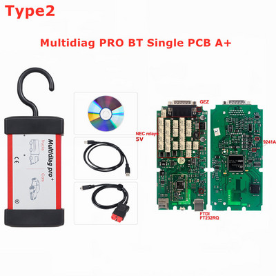 Geriausias vienos plokštės TCS Pro Multidiag pro+ Bluetooth OBDII skaitytuvas naujas VCI 2020.23 su Keygen automobilių sunkvežimių diagnostikos įrankiu Nemokamas pristatymas