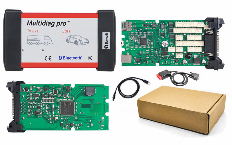 Geriausias vienos plokštės TCS Pro Multidiag pro+ Bluetooth OBDII skaitytuvas naujas VCI 2020.23 su Keygen automobilių sunkvežimių diagnostikos įrankiu Nemokamas pristatymas