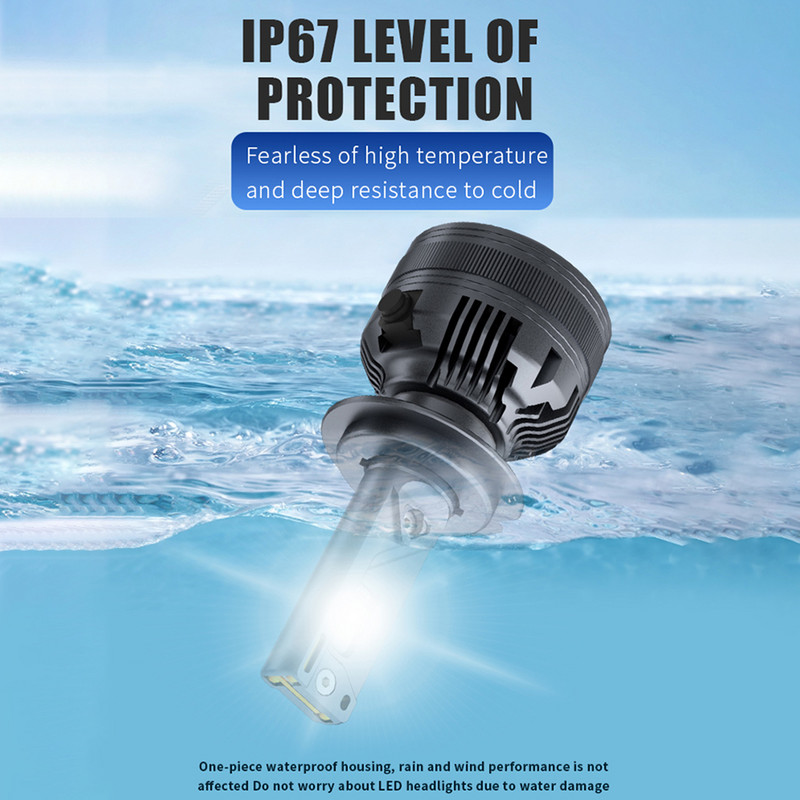 Faruri LED auto H1 H4 H7 H11 9005 9006 9012 Becuri LED 160W 15000LM Lampă de ceață super luminoasă 6000K IP67 Lampă albă impermeabilă