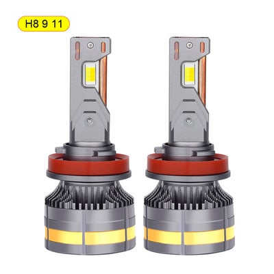 H4 H7 Bec LED pentru faruri auto H1 H8 H9 H11 9005 9006 130W 20000LM 3 culori 3000K 4300K 6000K Bec LED IP68 Impermeabil Răcire rapidă