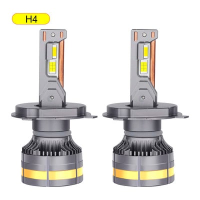 H4 H7 Bec LED pentru faruri auto H1 H8 H9 H11 9005 9006 130W 20000LM 3 culori 3000K 4300K 6000K Bec LED IP68 Impermeabil Răcire rapidă