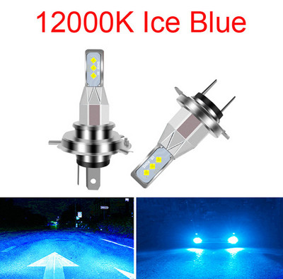 Dukallson Turbo H1 H4 H7 H8 H11 HB3 9005 HB4 9006 Led Priekšējie lukturi Mini 20000LM Automašīnas spuldze Tālo tuvās Gaismas Automobiļu Auto Lamp