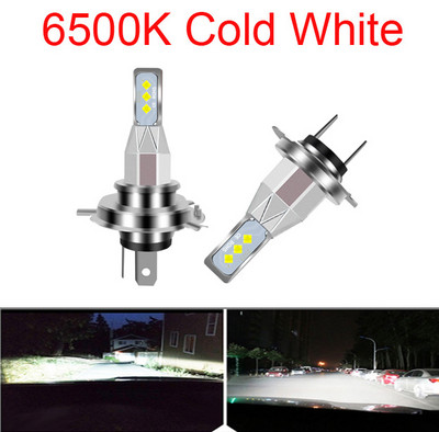 Dukallson Turbo H1 H4 H7 H8 H11 HB3 9005 HB4 9006 Led Priekšējie lukturi Mini 20000LM Automašīnas spuldze Tālo tuvās Gaismas Automobiļu Auto Lamp