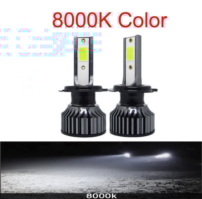 2 buc. faruri cu LED-uri pentru mașină 20000LM H7 H11 becuri de ceață 9006/HB4 9005/HB3 9012 HIR2 5202 6000K 2/4 laturi COB chip auto becuri faruri auto