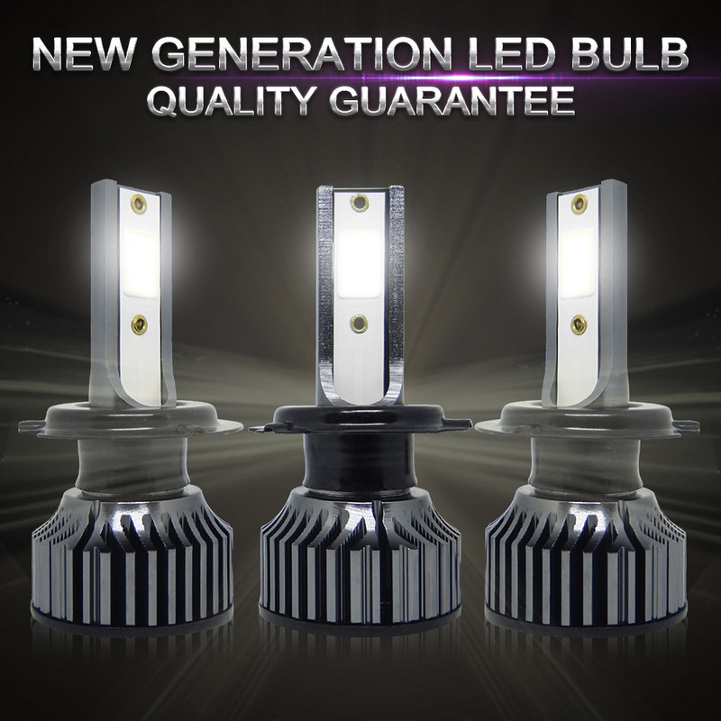 2 buc. faruri cu LED-uri pentru mașină 20000LM H7 H11 becuri de ceață 9006/HB4 9005/HB3 9012 HIR2 5202 6000K 2/4 laturi COB chip auto becuri faruri auto