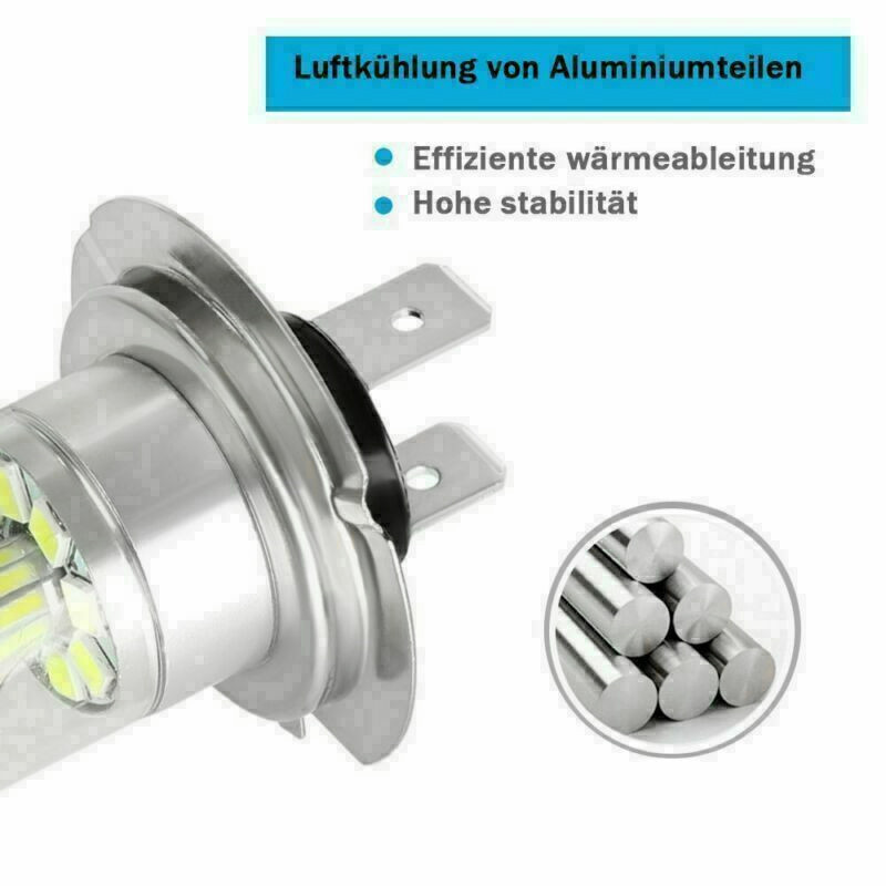 2vnt H7 automobilio lempos stabdžių LED posūkio signalas atbulinės eigos žibintas rūko žibintas dienos šviesos mazgas 100W 12V automobilio vairavimo lemputė balta