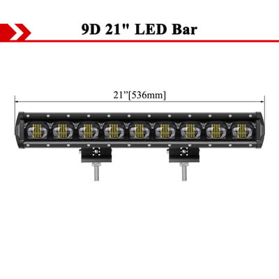 CREK 9D LED Bară Lumină Barra Car 12V 24V Bară luminoasă de lucru offroad cu un singur rând pentru camion 4x4 Ford Tractor Defender Volvo Honda Niva RV