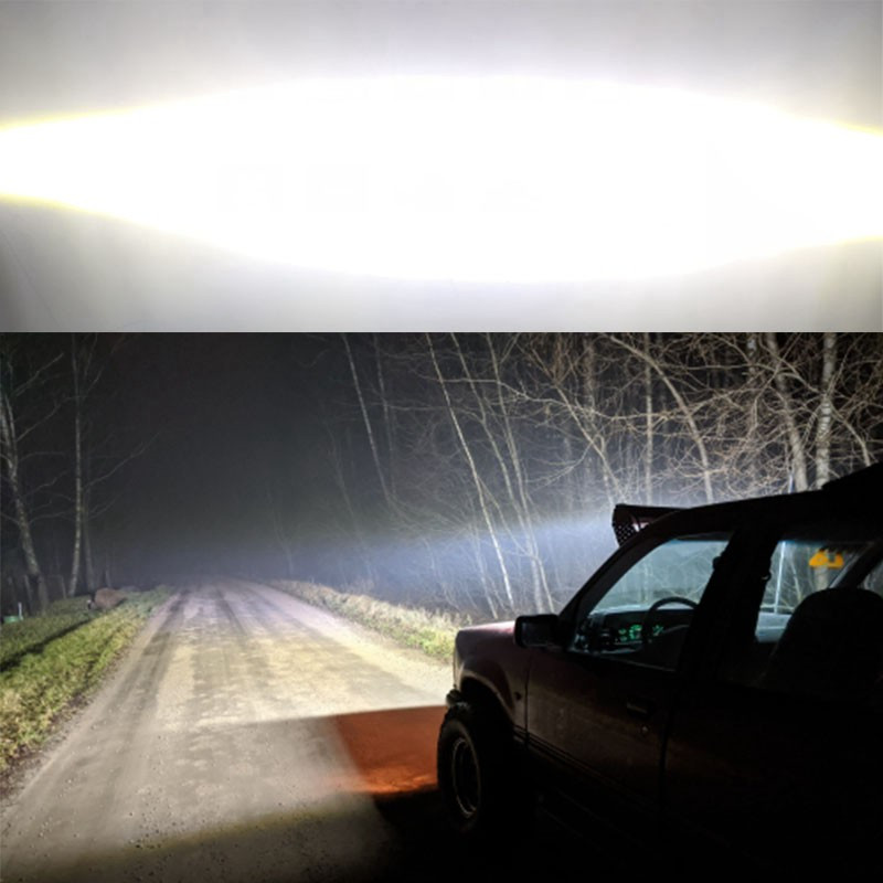 CREK 9D LED Bară Lumină Barra Car 12V 24V Bară luminoasă de lucru offroad cu un singur rând pentru camion 4x4 Ford Tractor Defender Volvo Honda Niva RV