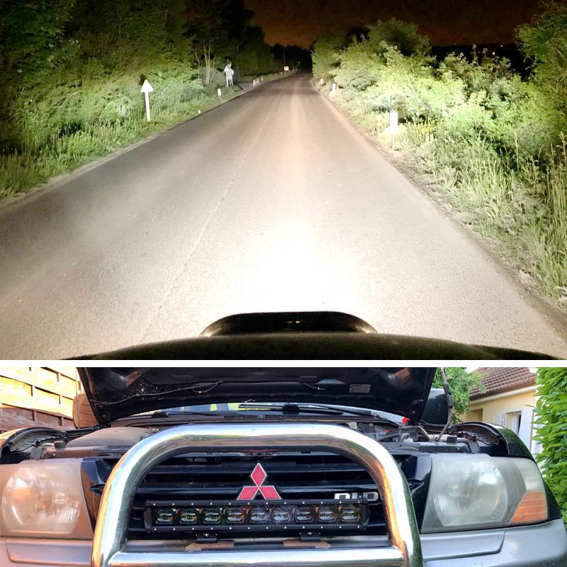 CREK 9D LED Bară Lumină Barra Car 12V 24V Bară luminoasă de lucru offroad cu un singur rând pentru camion 4x4 Ford Tractor Defender Volvo Honda Niva RV