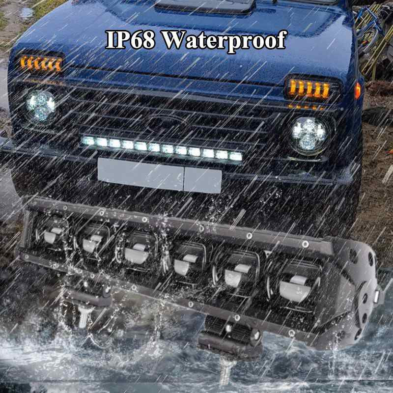 CREK 9D LED Bară Lumină Barra Car 12V 24V Bară luminoasă de lucru offroad cu un singur rând pentru camion 4x4 Ford Tractor Defender Volvo Honda Niva RV